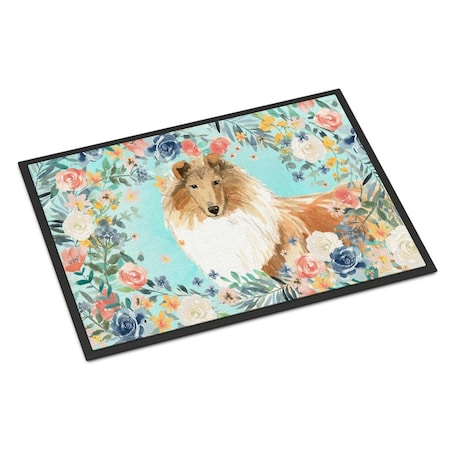 Carolines Treasures 18 x 27 in. Collie Indoor or Outdoor Mat CK3414MAT
